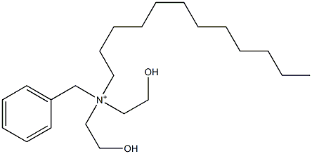 Benzylbis(2-hydroxyethyl)dodecylaminium Struktur