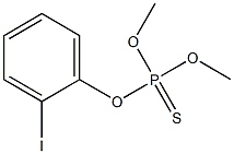 Thiophosphoric acid O,O-dimethyl O-[o-iodophenyl] ester Struktur