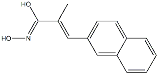 (E)-2-Methyl-3-(2-naphthalenyl)-2-propenehydroximic acid Struktur