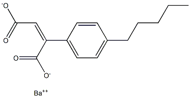 2-(4-Pentylphenyl)maleic acid barium salt Struktur