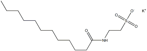 N-Lauroyltaurine potassium salt Struktur