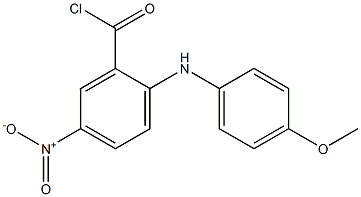 2-(p-Anisidino)-5-nitrobenzoyl chloride Struktur