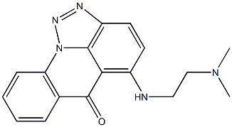 5-[2-Dimethylaminoethylamino]-6H-[1,2,3]triazolo[4,5,1-de]acridin-6-one Struktur