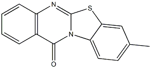 8-Methyl-12H-benzothiazolo[2,3-b]quinazolin-12-one Struktur