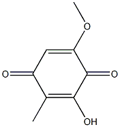 2-Hydroxy-6-methoxy-3-methyl-p-benzoquinone Struktur