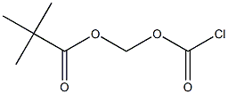 Chlorocarbonic acid (2,2-dimethylpropanoyl)oxymethyl ester Struktur