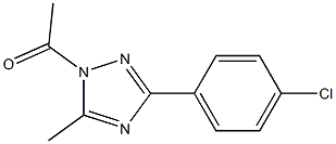 1-Acetyl-3-(4-chlorophenyl)-5-methyl-1H-1,2,4-triazole Struktur