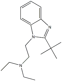 2-tert-Butyl-1-[2-(diethylamino)ethyl]-1H-benzimidazole Struktur