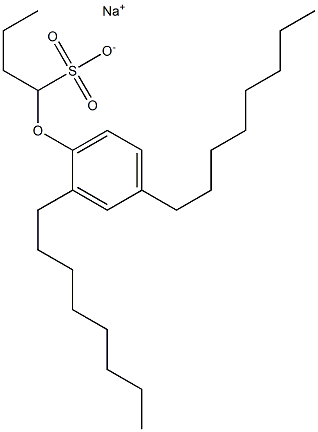 1-(2,4-Dioctylphenoxy)butane-1-sulfonic acid sodium salt Struktur