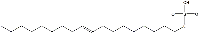 Sulfuric acid hydrogen 9-octadecenyl ester Struktur