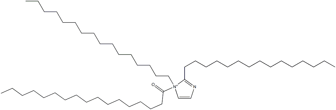 1-Hexadecyl-1-heptadecanoyl-2-pentadecyl-1H-imidazol-1-ium Struktur