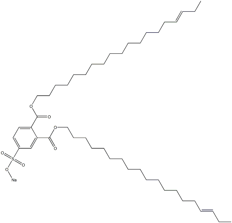 4-(Sodiosulfo)phthalic acid di(16-nonadecenyl) ester Struktur