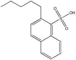 2-Pentyl-1-naphthalenesulfonic acid Struktur