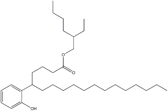 5-(2-Hydroxyphenyl)stearic acid 2-ethylhexyl ester Struktur