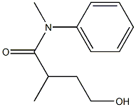 4-Hydroxy-N,2-dimethyl-N-phenylbutyramide Struktur