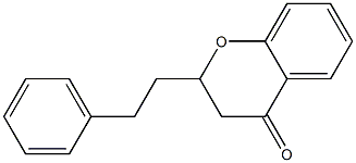 2,3-Dihydro-2-(2-phenylethyl)-4H-1-benzopyran-4-one Struktur