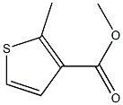 2-Methylthiophene-3-carboxylic acid methyl ester Struktur