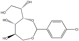 1-O,4-O-(4-Chlorobenzylidene)-L-glucitol Struktur