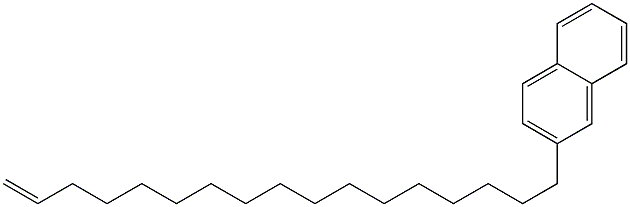 2-(16-Heptadecenyl)naphthalene Struktur