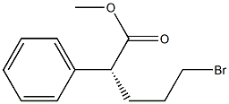 [R,(-)]-5-Bromo-2-phenylvaleric acid methyl ester Struktur