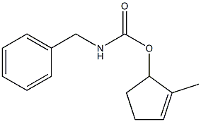 N-Benzylcarbamic acid (2-methyl-2-cyclopentenyl) ester Struktur