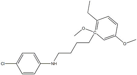 N-(4-Chlorophenyl)-2,4-dimethoxy-5-ethylbenzene-4-butanamine Struktur