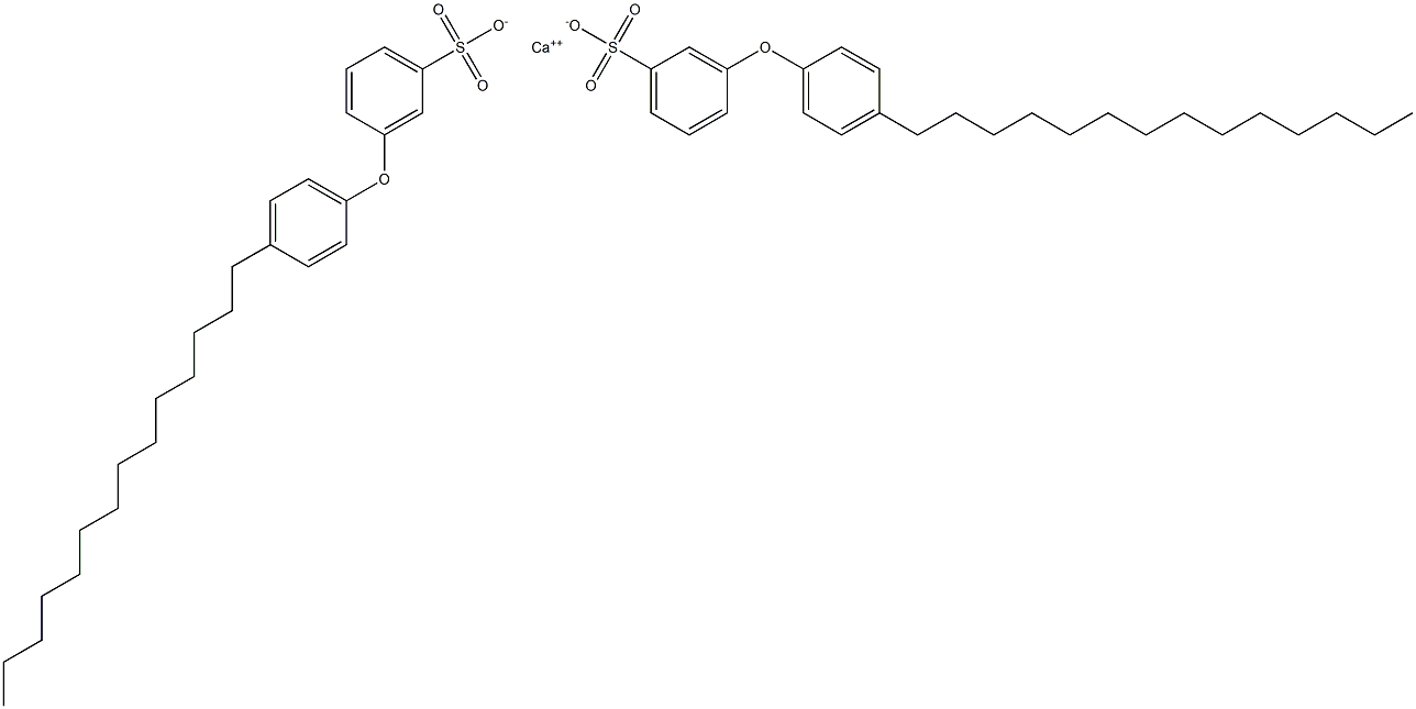 Bis[3-(4-tetradecylphenoxy)benzenesulfonic acid]calcium salt Struktur