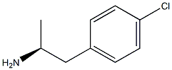 S(-)-p-Chloroamphetamine Struktur