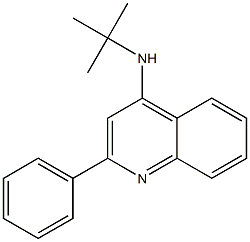 4-tert-Butylamino-2-phenylquinoline Struktur