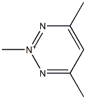 4-Methyl-6-methyl-2-methyl-1,2,3-triazin-2-ium Struktur