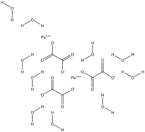 Plutonium(III) oxalate decahydrate Struktur