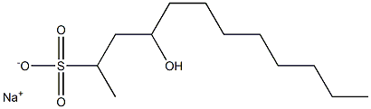 4-Hydroxydodecane-2-sulfonic acid sodium salt Struktur