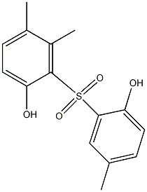 2,2'-Dihydroxy-5,5',6-trimethyl[sulfonylbisbenzene] Struktur