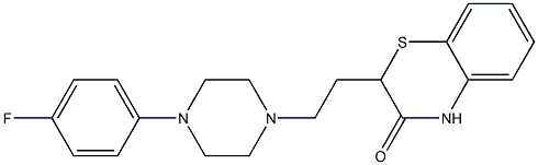 2-[2-[4-(4-Fluorophenyl)piperazin-1-yl]ethyl]-2H-1,4-benzothiazin-3(4H)-one Struktur