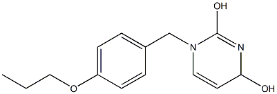 1,4-Dihydro-1-(4-propoxybenzyl)pyrimidine-2,4-diol Struktur