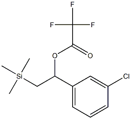 Trifluoroacetic acid [1-(3-chlorophenyl)-2-(trimethylsilyl)ethyl] ester Struktur