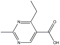 2-Methyl-4-ethylpyrimidine-5-carboxylic acid Struktur