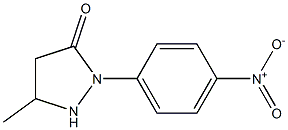 3-Methyl-1-(4-nitrophenyl)pyrazolidin-5-one Struktur