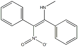 (E)-1-Methylamino-2-nitro-1,2-diphenylethene Struktur