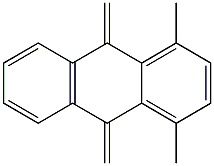 9,10-Dihydro-9,10-bismethylene-1,4-dimethylanthracene Struktur