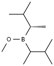 Bis[(S)-1,2-dimethylpropyl]borinic acid methyl ester Struktur