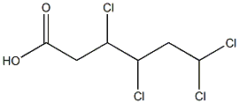 3,4,6,6-Tetrachlorocaproic acid Struktur