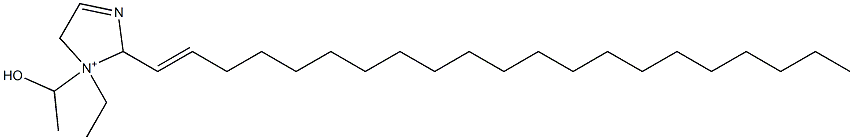 1-Ethyl-2-(1-henicosenyl)-1-(1-hydroxyethyl)-3-imidazoline-1-ium Struktur