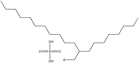 Sulfuric acid 2-octyltridecyl=potassium salt Struktur