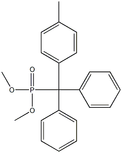 4-Methyltritylphosphonic acid dimethyl ester Struktur