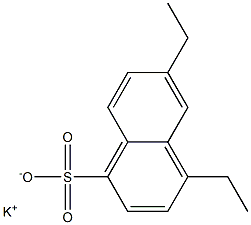 4,6-Diethyl-1-naphthalenesulfonic acid potassium salt Struktur