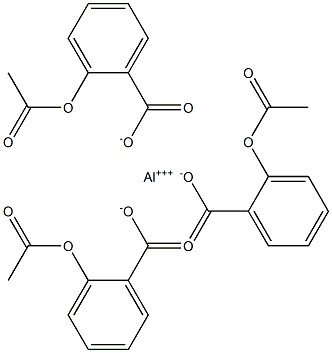 Tris(2-acetyloxybenzoic acid)aluminum salt Struktur