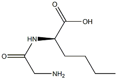 (+)-N-Glycyl-D-norleucine Struktur