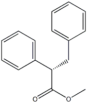 [S,(+)]-2,3-Diphenylpropionic acid methyl ester Struktur