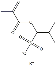 1-(Methacryloyloxy)-2-methyl-1-propanesulfonic acid potassium salt Struktur